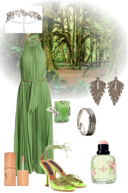 Green Goddess- combinação de moda