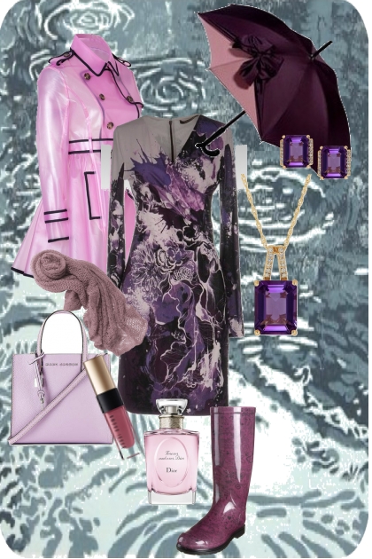 Purple Rain- Combinazione di moda