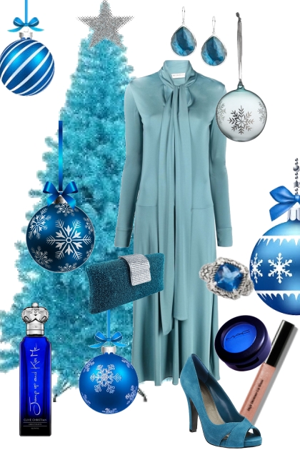 Blue Christmas- Modna kombinacija