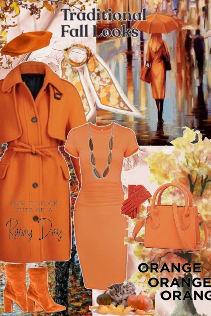Autumn Orange- Fashion set