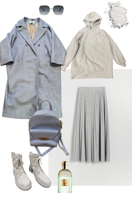 casual grey/blue- Fashion set