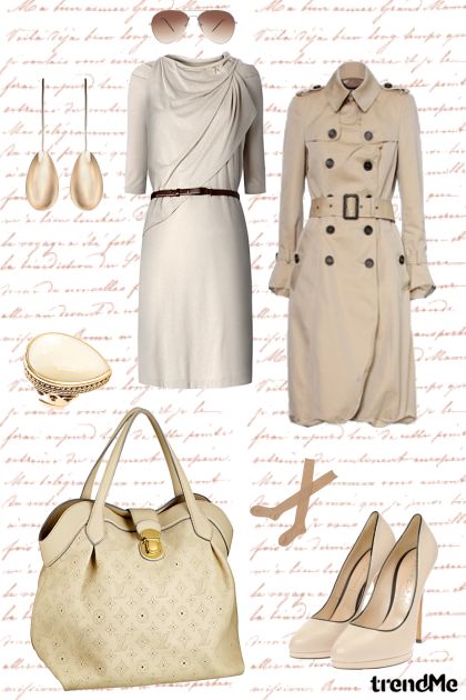 beige for work- Модное сочетание