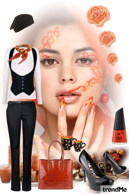 in love with orange- Combinaciónde moda