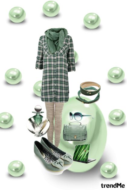 green pearls- Fashion set
