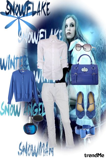 white and blue...- Combinazione di moda