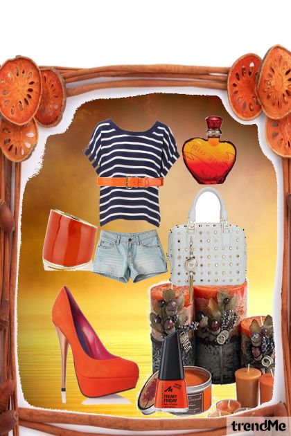 orange things- Fashion set