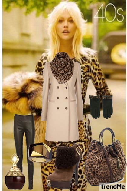 elegant leopard print- Combinaciónde moda