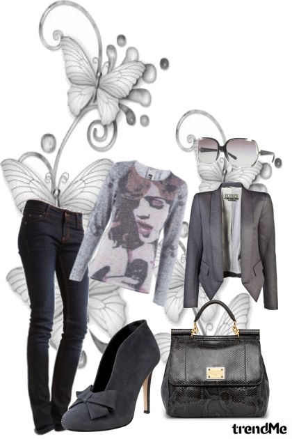 Gray steps- Combinazione di moda