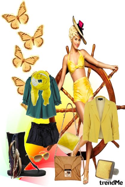 Happy yellow- combinação de moda
