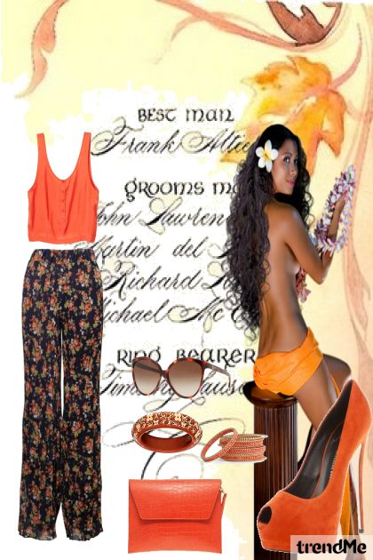 summer orange- Modekombination