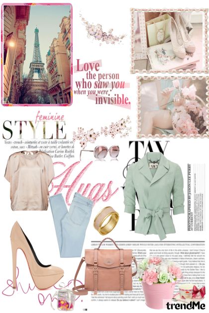 Pink in spring- Combinazione di moda