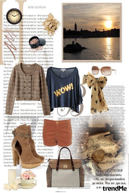 Think as brown- Combinazione di moda