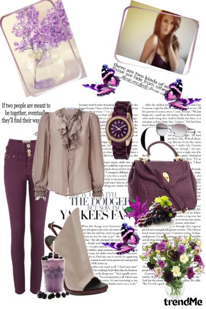 Lilac like an inspiration- Modna kombinacija