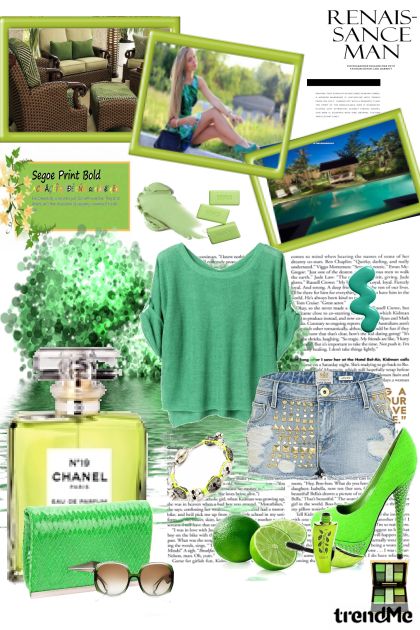 Green girl- Modekombination