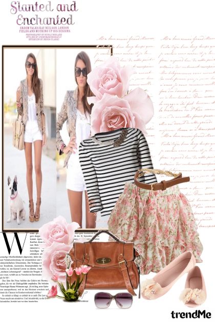 Stripes and florals- Combinazione di moda
