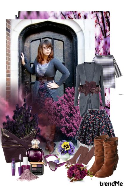 Be purple girl- Combinazione di moda