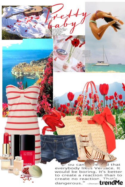 Pretty red baby- Combinazione di moda