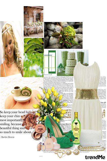 Green details for wedding- 搭配