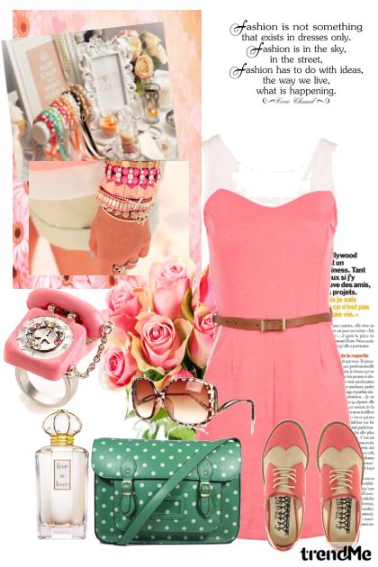 Pink roses- Fashion set