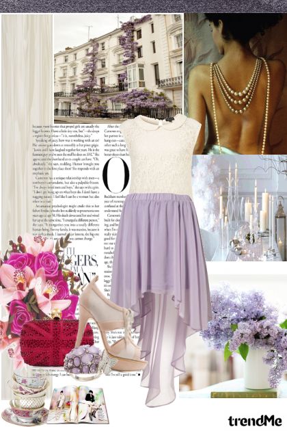 Lilac skirt- コーディネート
