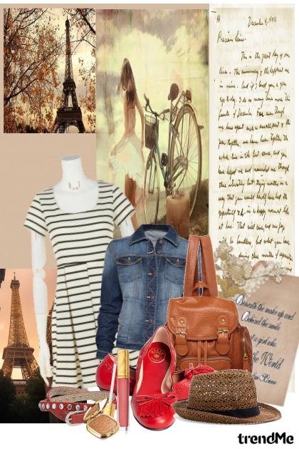 Vintage Paris- Modekombination