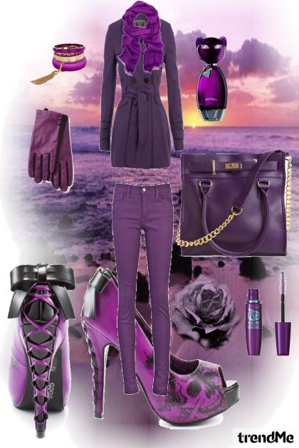 purple magic- combinação de moda