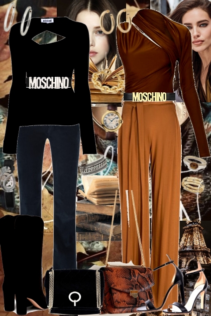 Calm coffee in Paris (day and night)- Fashion set
