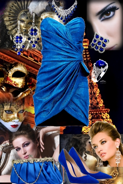 Magic night ( royal blue)- Combinazione di moda