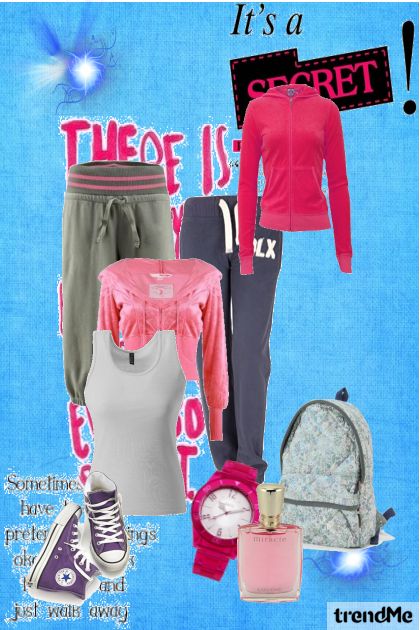 Pink sport- Modekombination