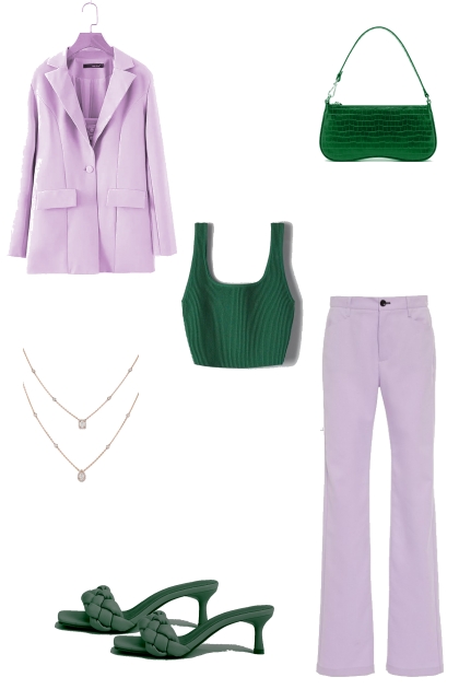 Lilac & Olive- Combinazione di moda