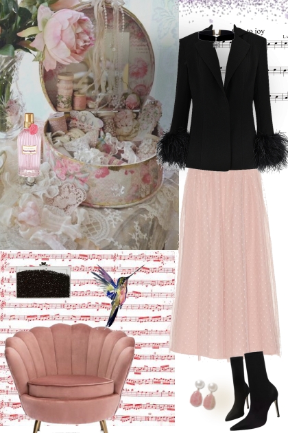 Pink and Black- Combinaciónde moda