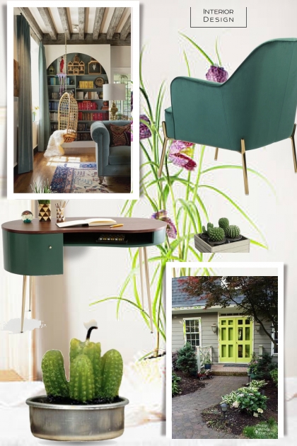 Green interior- Fashion set