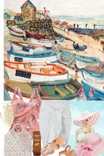 Beach and boats- Combinazione di moda