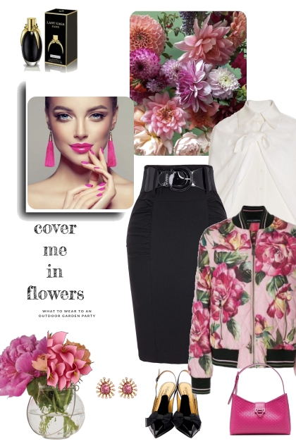 Flowers bomber jacket- Combinazione di moda