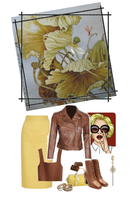 Yellow in autumn- Combinaciónde moda