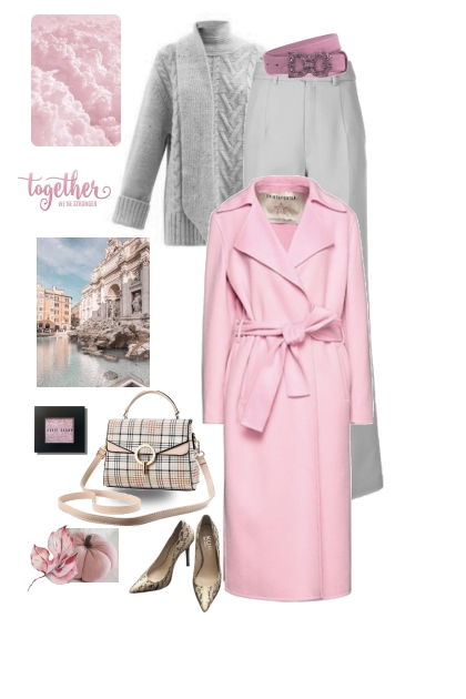 Pink in October- combinação de moda