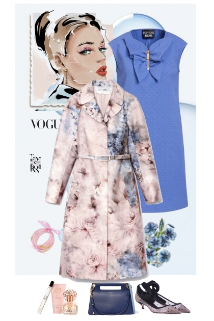 A flowery coat- Модное сочетание