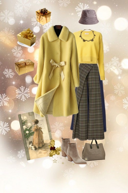 Christmas in yellow- Модное сочетание