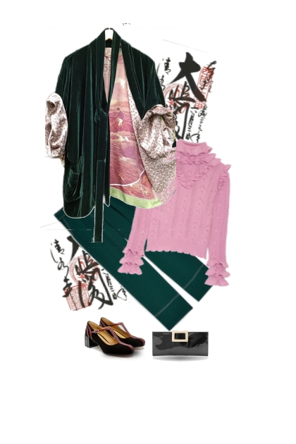 Kimono jacket- Modna kombinacija