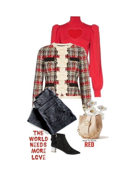 How to wear red- Combinazione di moda