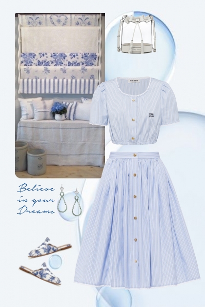Soft blue corner- Модное сочетание