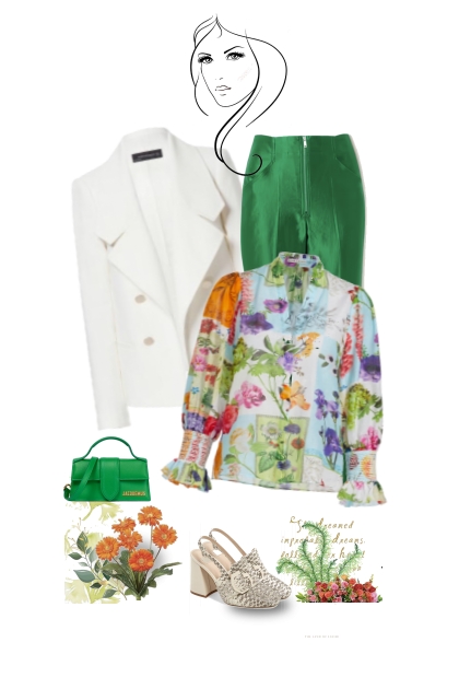 Flower blouse- Fashion set