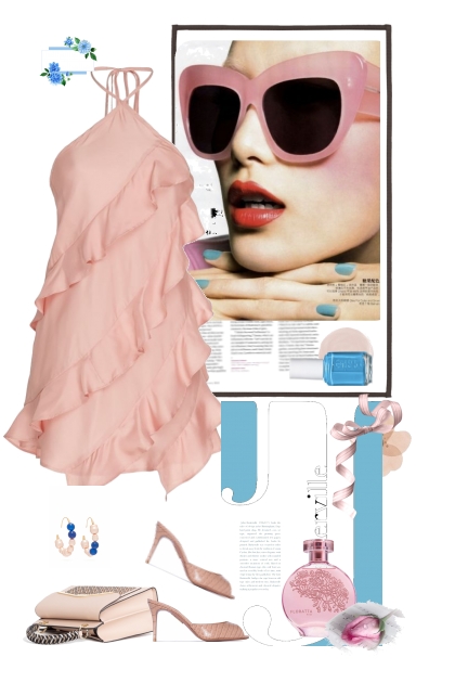 Pink and turquoise- combinação de moda