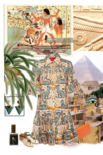 Egyptian inspiration- Modna kombinacija