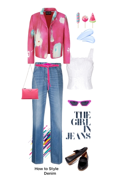 The girl in jeans- Combinazione di moda