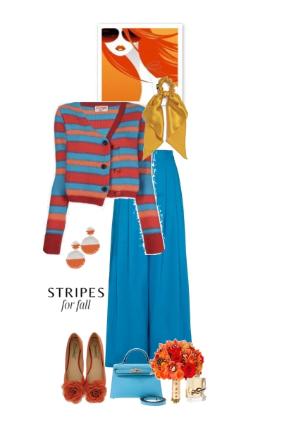 Stripes for fall- Modekombination