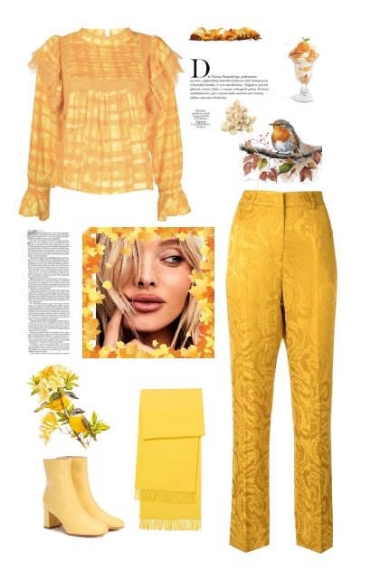 Yellow in November- Combinaciónde moda