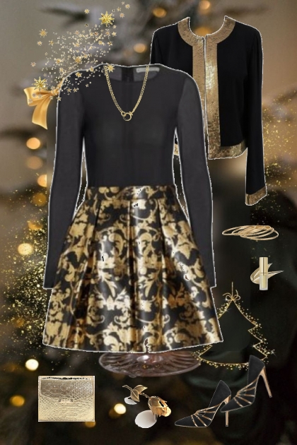 Golden Lady for one night- Combinaciónde moda