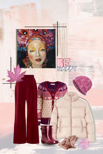 Pink in Winter - Combinazione di moda