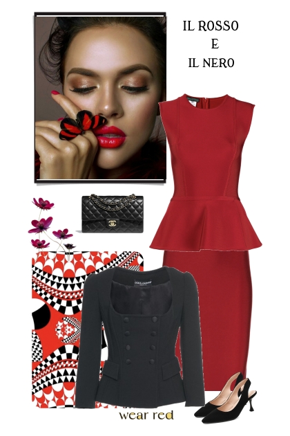 Il Rosso e il Nero- combinação de moda